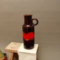 Vintage Scheurich 401-28 West German Pottery Vase – Mid-Century Fat Lava Handle Jug