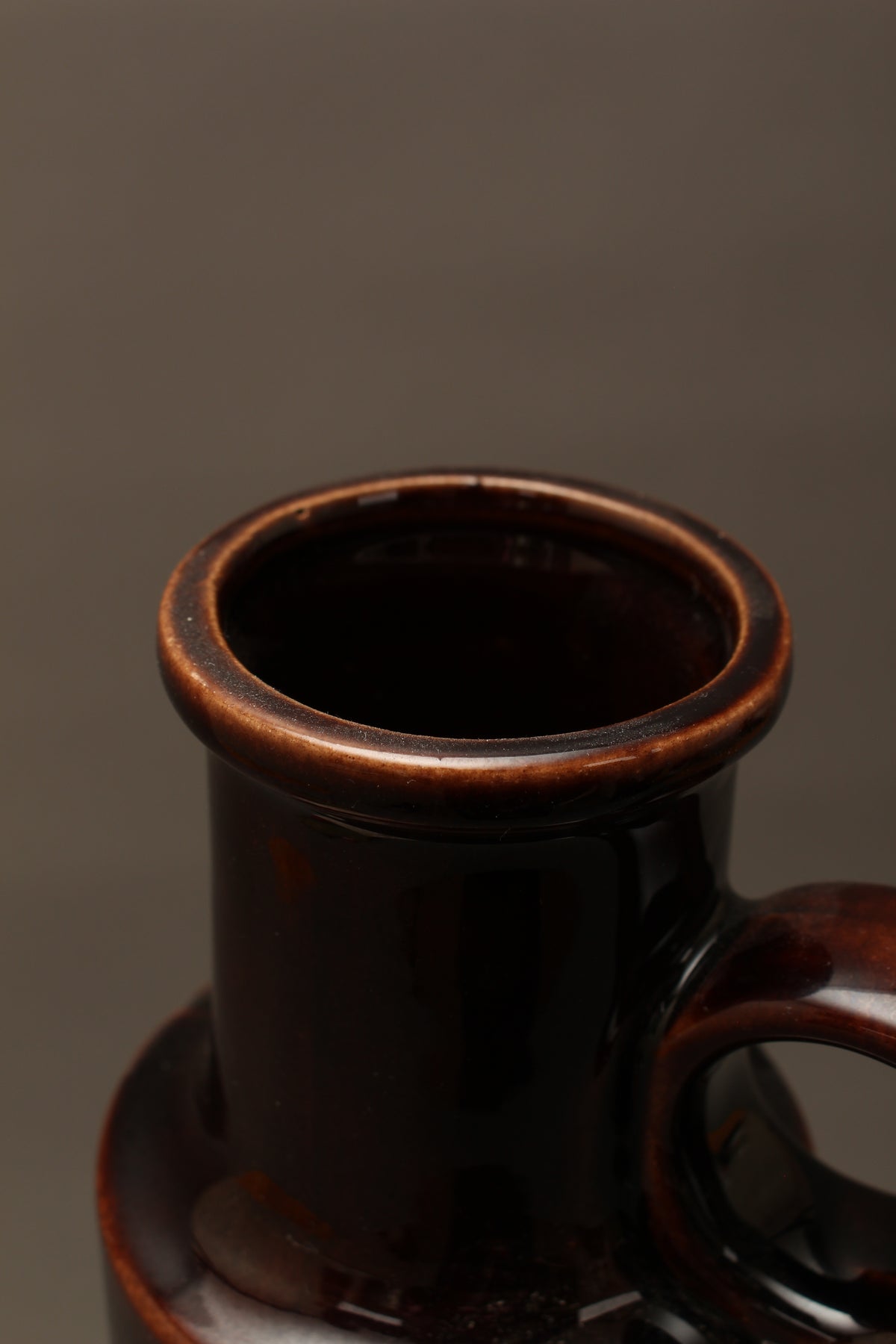 Vintage Scheurich 401-28 West German Pottery Vase – Mid-Century Fat Lava Handle Jug