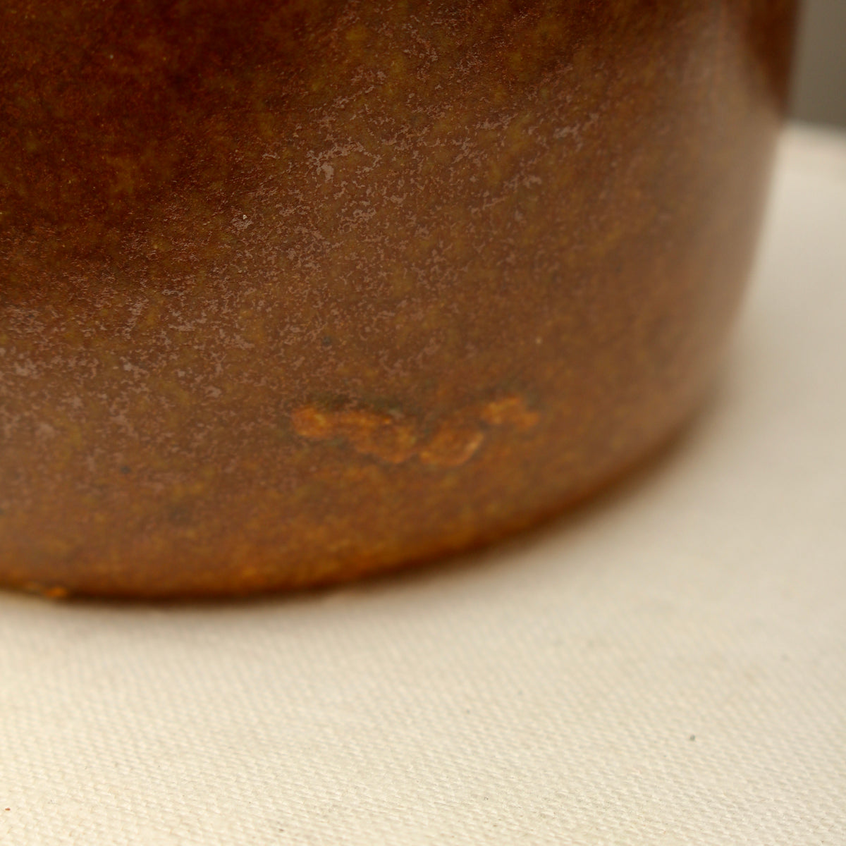 Vintage Scheurich 200-28 West German Pottery Vase – Mid-Century Brown Scroll Fat Lava