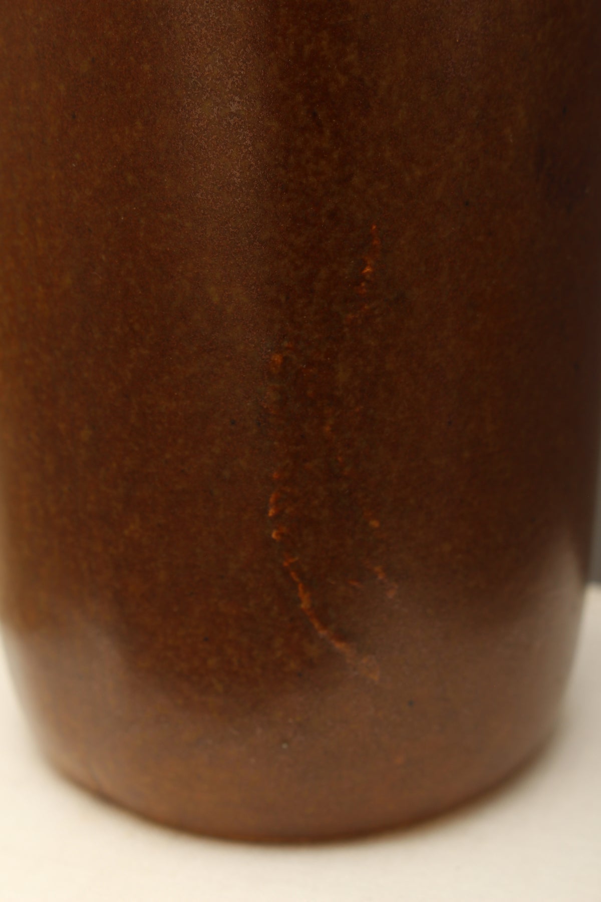 Vintage Scheurich 200-28 West German Pottery Vase – Mid-Century Brown Scroll Fat Lava
