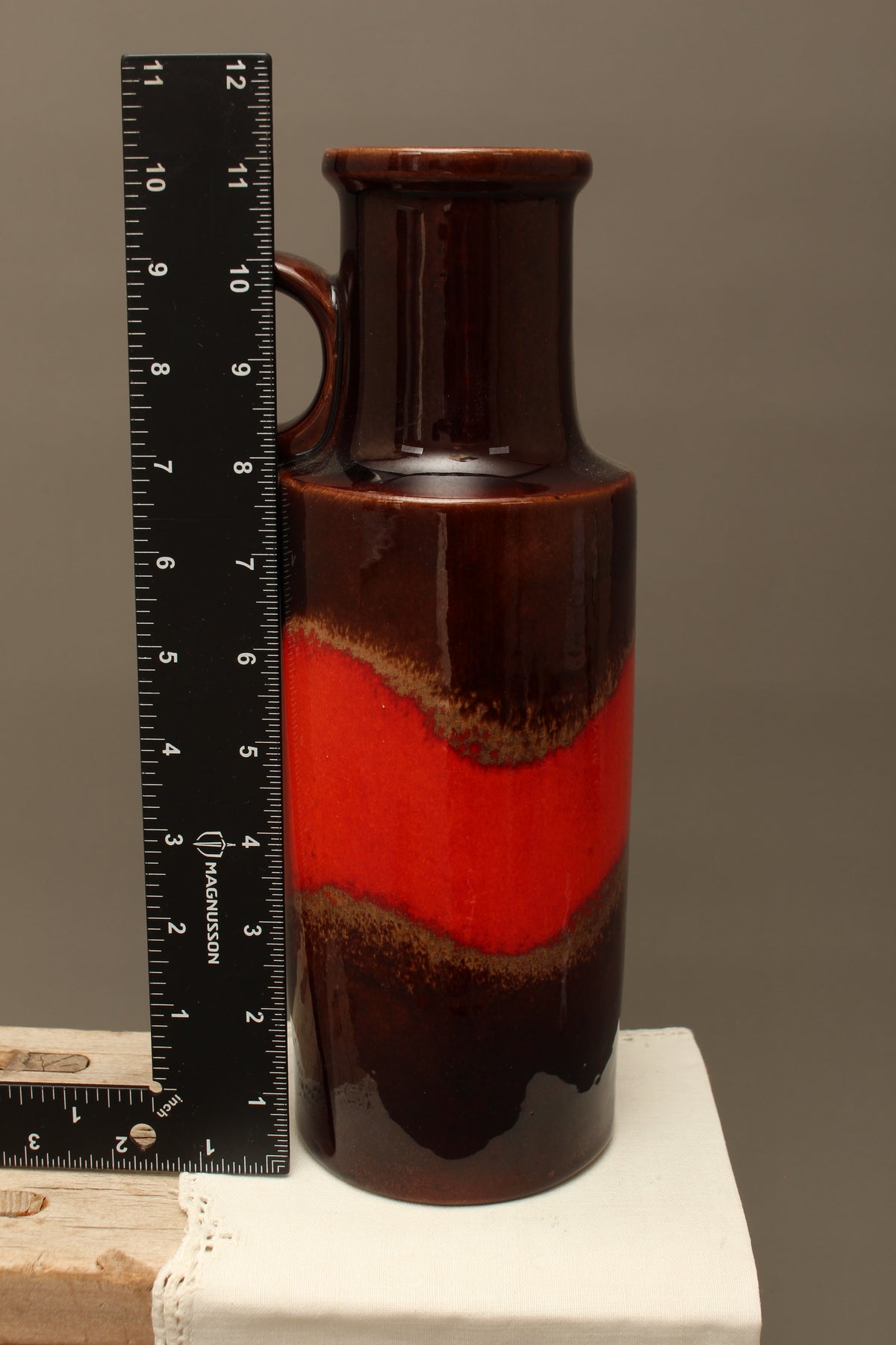 Retro Scheurich West Germany 401-28 Fat Lava Ceramic Jug – 1970s Mid-Century Art Pottery