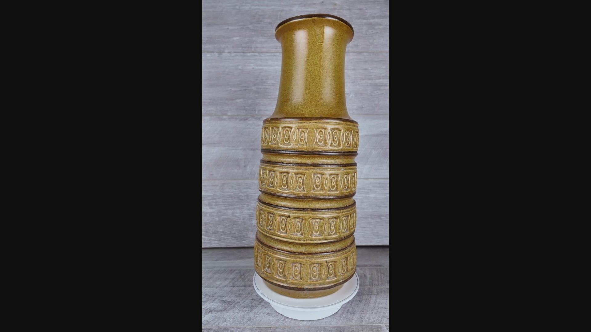 Vintage Scheurich Keramik West German Floor Jug Granada Glaze Model 429-45
