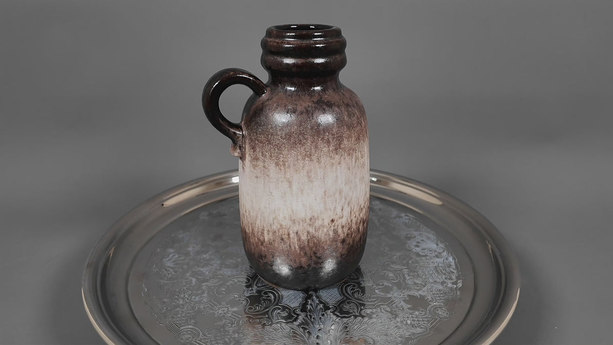 Vintage West German Pottery Mottled Jug Vase – Scheurich 413-20