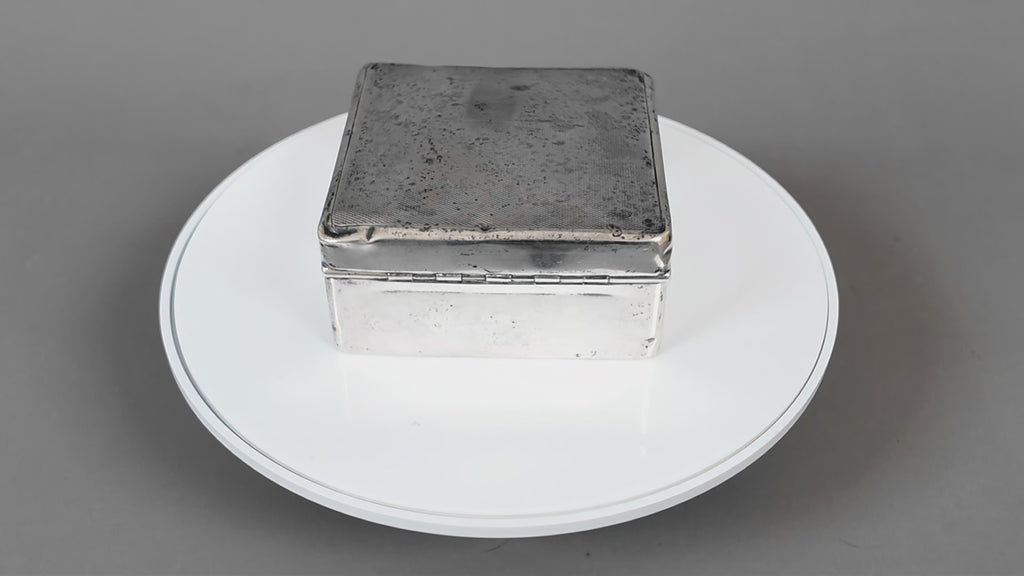 Art Deco Sterling Silver Cigarette Box (1925) | William Neale & Sons