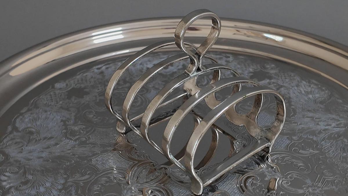 Vintage Commercial Silver-Plated Breakfast Toast Holder – Trocadero Blackpool